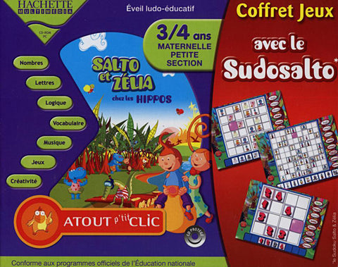 Salto et Zelia Chez les Hippos + Sudosalto (maternelle 3-4 ans) (French Version Only) (PC) PC Game 