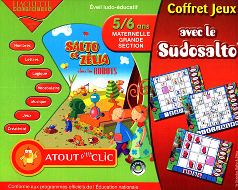 Salto et Zelia Chez les Robots + Sudosalto (maternelle 5-6 ans) (French Version Only) (PC) PC Game 