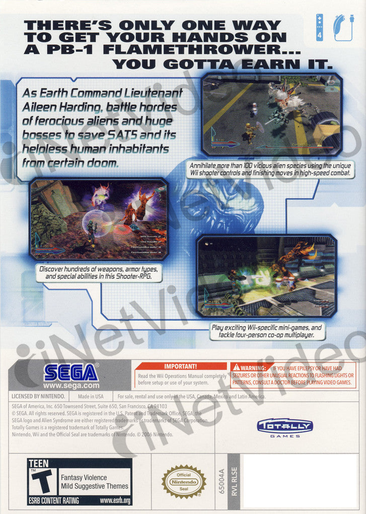 Alien Syndrome Wii : Alien Syndrome Review – RYVM