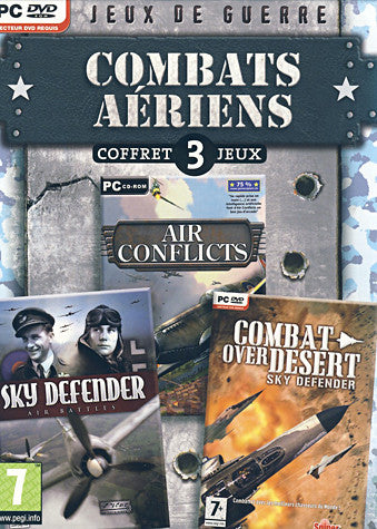 Coffret 3 Jeux Combats Aeriens (Air conflicts / Sky Defender / Combat Over Desert) (French Version O (PC) PC Game 
