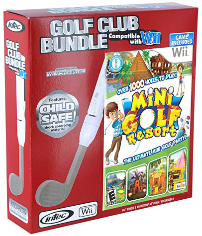 Nintendo Wii Golf Club Bundle (Includes Mini Golf Resort) (Intec) (NINTENDO WII) NINTENDO WII Game 