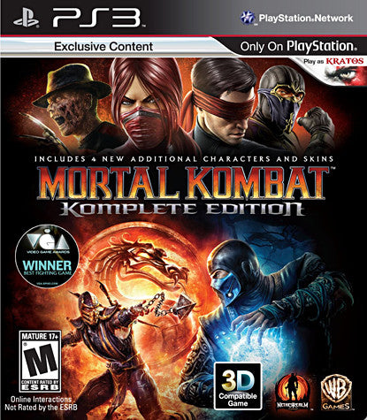 Mortal Kombat - Komplete Edition (PLAYSTATION3) PLAYSTATION3 Game 