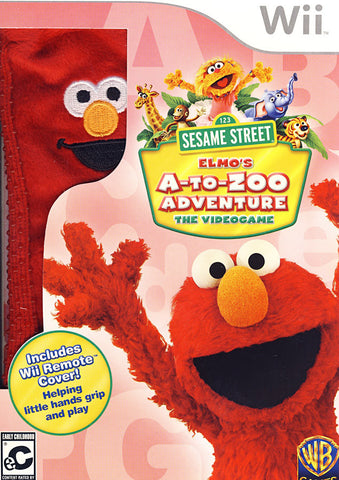 Sesame Street - Elmo's A-to-Zoo Adventure (Remote Cover) (NINTENDO WII) NINTENDO WII Game 