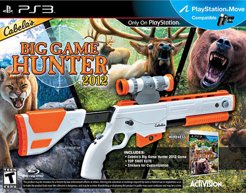 Cabela s Big Game Hunter 2012 with Top Shot Elite (Bundle) (Playstation Move) (PLAYSTATION3) PLAYSTATION3 Game 