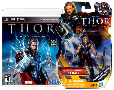 Thor - God Of Thunder with (Thor: Battle Hammer Figure) (PLAYSTATION3) PLAYSTATION3 Game 