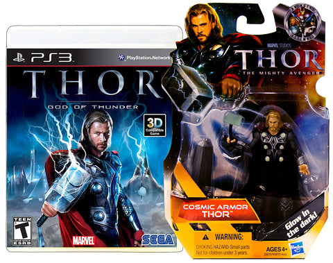 Thor - God Of Thunder with (Thor: Cosmic Armor Figure) (PLAYSTATION3) PLAYSTATION3 Game 