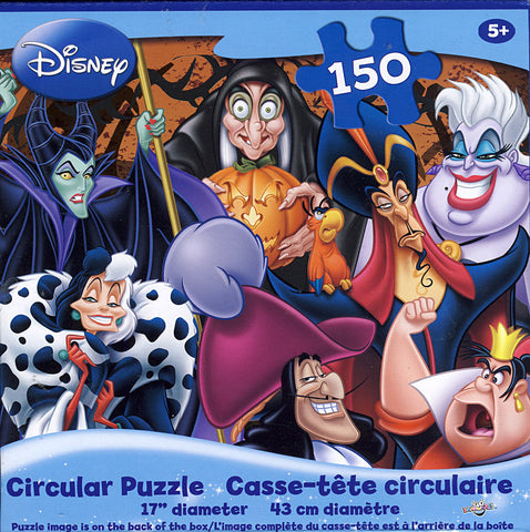 Disney - Circular Vilains Puzzle (150 Pieces) (TOYS) TOYS Game 