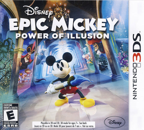 Disney Epic Mickey - Power of Illusion (Bilingual Cover) (3DS) 3DS Game 