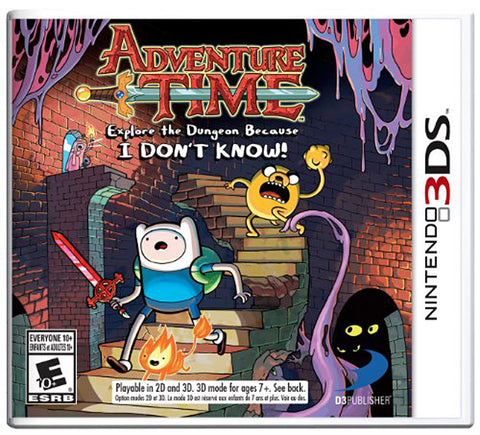 Adventure Time - Explore the Dungeon Because I DON T KNOW! (Trilingual Cover) (3DS) 3DS Game 