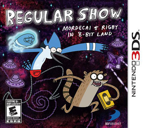 Regular Show - Mordecai and Rigby (Trilingual Cover) (3DS) 3DS Game 