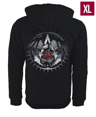 Ubisoft Unisex - Assassin s Creed III - Official Team Hoodie - X-Large Black (APPAREL) APPAREL Game 