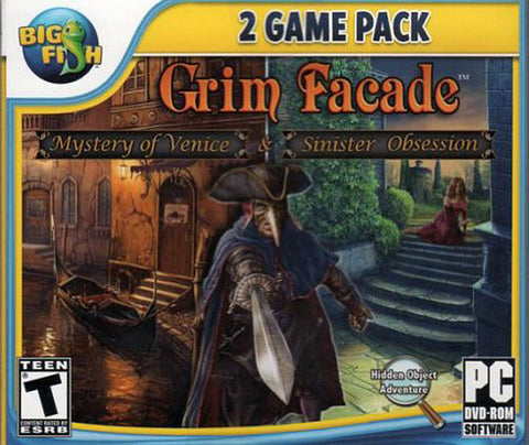 Grim Facade - Mystery of Venice and Sinister Obsession (Dual Pack) (Jewel Case) (PC) PC Game 