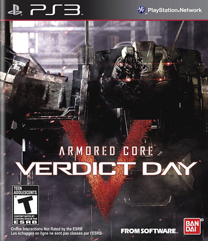 Armored Core - Verdict Day (Bilingual Cover) (PLAYSTATION3) PLAYSTATION3 Game 