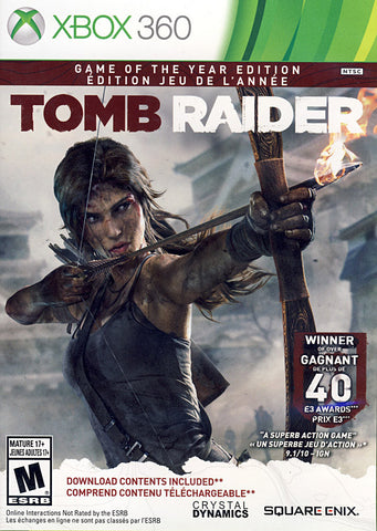 Tomb Raider - Game of the Year (French Version Only) (XBOX360) XBOX360 Game 