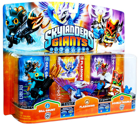 Skylanders Giants Triple Pack (Gill Grunt / Flashwing / Double Trouble) (Bilingual Cover) (TOYS) TOYS Game 