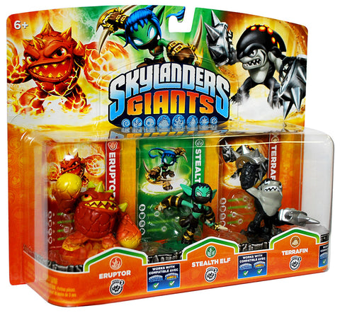 Skylanders Giants Triple Pack #6 (Eruptor / Stealth Elf / Terrafin) (Bilingual Cover) (TOYS) TOYS Game 