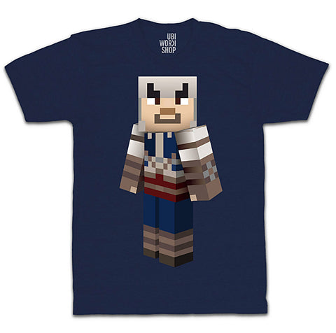 Ubisoft Unisex - Minecraft - Connor T-Shirt - Medium Navy Blue (APPAREL) APPAREL Game 