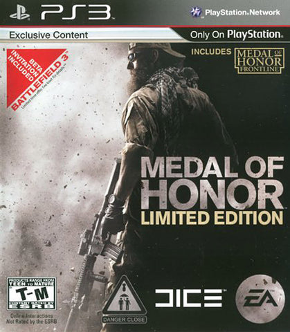 Medal of Honor - Limited Edition (PLAYSTATION3) PLAYSTATION3 Game 