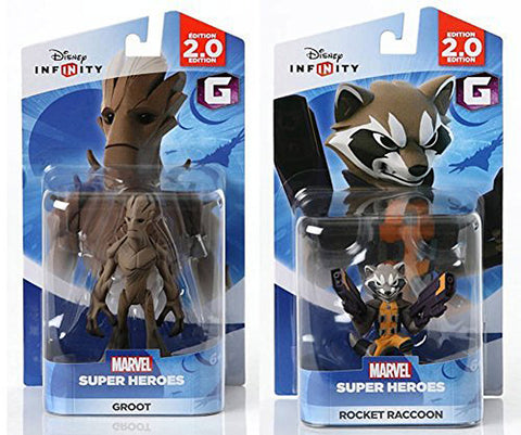 Disney Infinity 2.0 Marvel - Groot and Rocket Raccoon Figures Bundle (2-Pack) (Toy) (TOYS) TOYS Game 