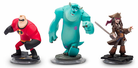 Disney Infinity Toy Box Challenge 3-Pack Character Bundle (Jack Sparrow, Mr Incredible, Sully) (Toy) (TOYS) TOYS Game 
