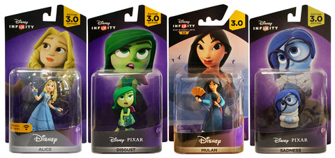 Disney Infinity 3.0 - Alice / Disgust / Mulan / Sadness (4-Pack) (Toy) (TOYS) TOYS Game 