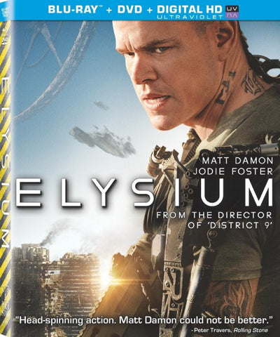 Elysium (DVD/Blu-ray/Ultraviolet Combo Pack) (Blu-ray) BLU-RAY Movie 